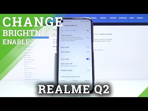 How to Activate Auto-Brightness on REALME Q2 – Find Brightness Options