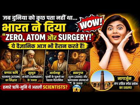 भारत के इन वैज्ञानिकों का सच जानकर चौंक जाएंगे! 😲 Zero, Atom और Surgery का असली इतिहास