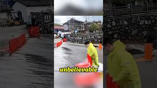 Unbelievable. The inventor of the L-shaped flood barrier is a genius.