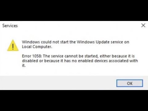 Fehler 1058: Der Dienst kann nicht gestartet werden Windows 10/11 [GELÖST]