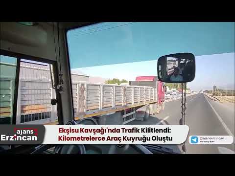 Ekşisu Kavşağı'nda Trafik Kilitlendi: Kilometrelerce Araç Kuyruğu Oluştu