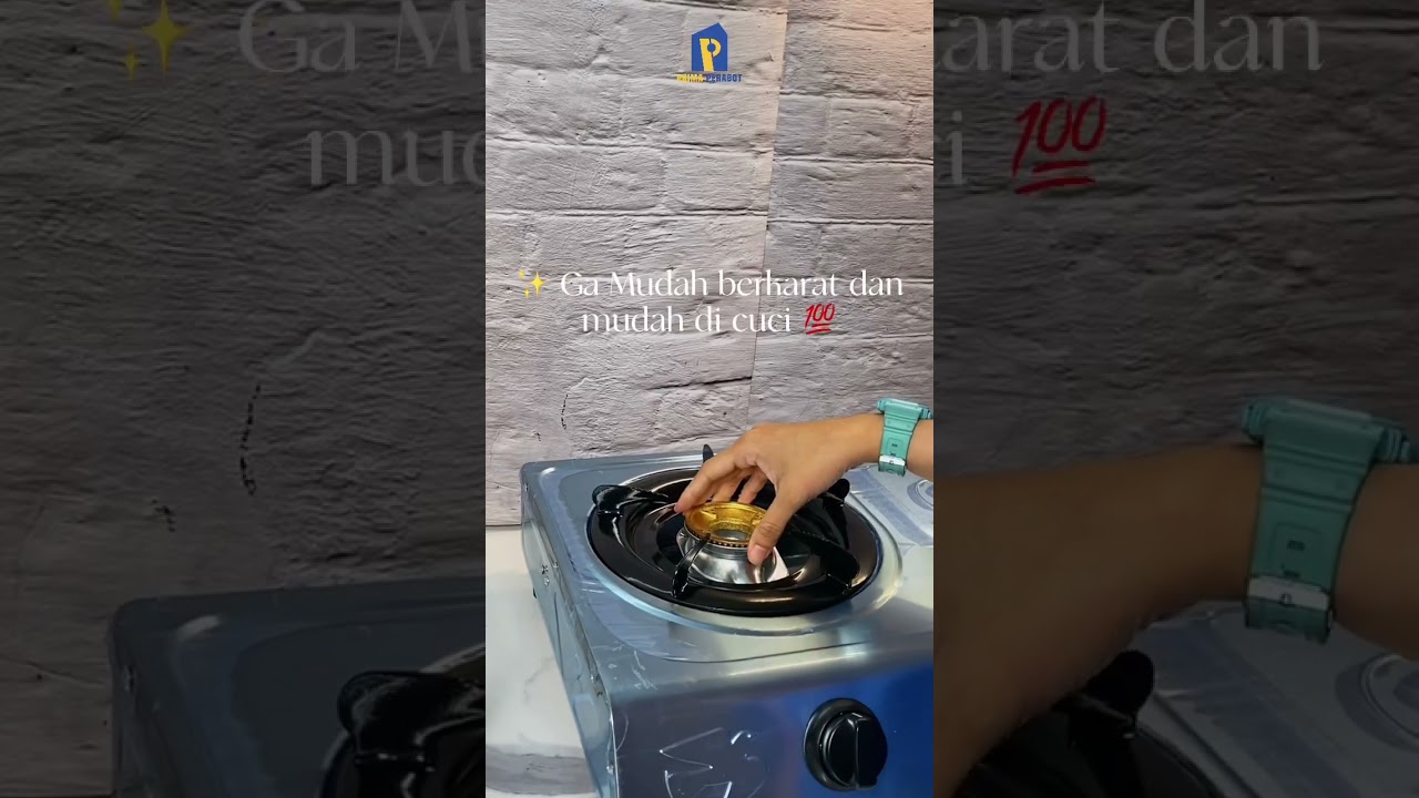 Kompor 2 Tungku omicko Stainless Premium Quality (PRIMA PERABOT)