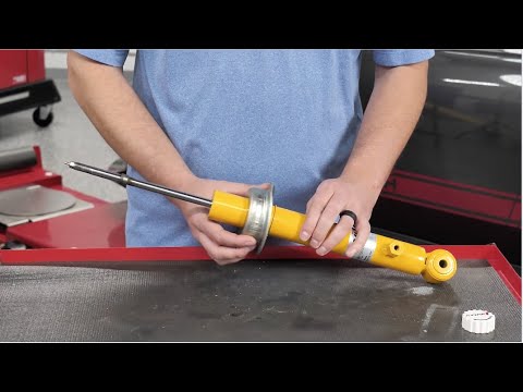 How to correctly assemble KONI applications which include a circlip and removable spring seat.