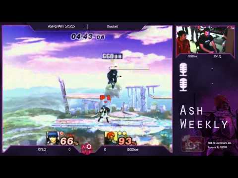 PM Bracket ASH@WIT 5/1/15 - XYLQ (Marth, Charizard) vs GGDoe (Ganon)