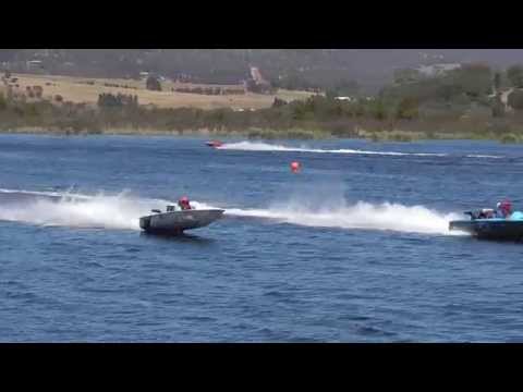 Powerboat racing, Granton , Tasmania. 105mph class.
