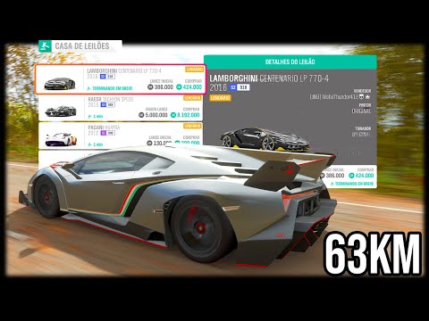 Forza Horizon 4 online - CORRIDA de 63KM com HIPERCARROS de LEILÃO