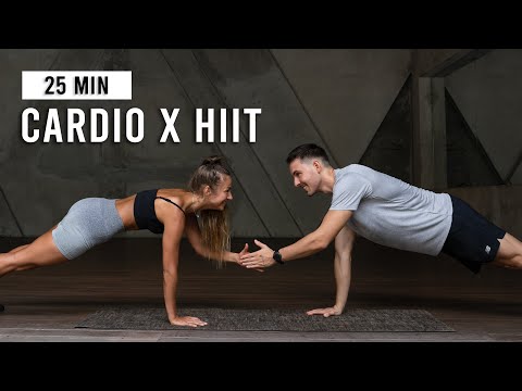 25 MIN FULL BODY CARDIO HIIT Workout (Intense, No Equipment)
