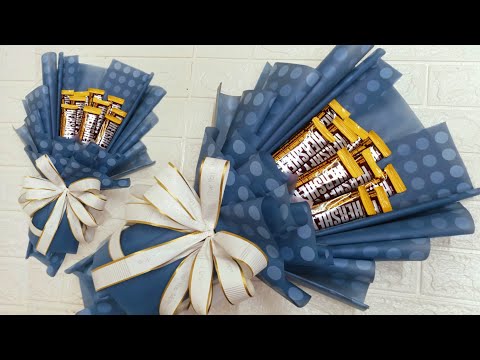 Hershey's Chocolate Bouquet Tutorial Step by step/ Chocolate Bouquet