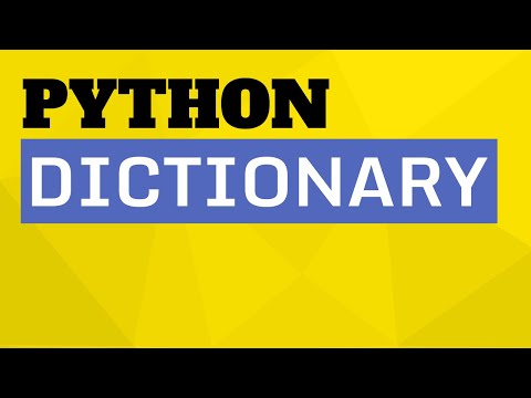 Python Tutorial For Beginners 21 Dictionary