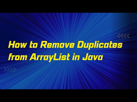 How To Remove Duplicate Values From Java Listarraylist Java Interview Questions