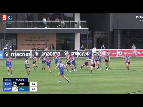 Rd 12 Hostplus SANFL Snapshot - Port's Hugh Jackson kicks a booming snap