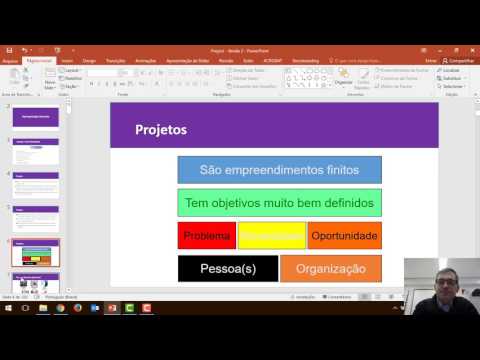 Aula 1 - MS Project 2016 - Conceitos básicos de Projeto