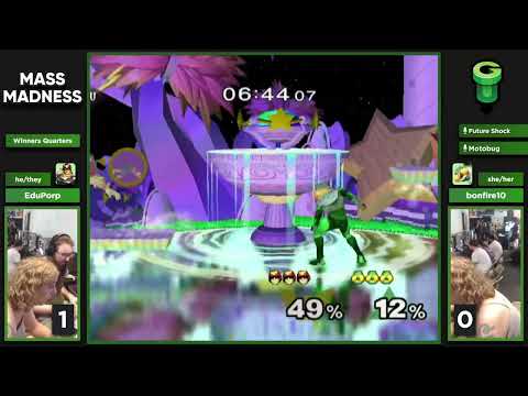 Mass Madness 51 SSBM - EduPorp (C. Falcon) vs. bonfire10 (Sheik) - Melee WQF