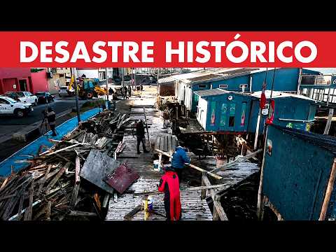 TEMPORAL DEVASTADOR: balnearios destruidos y calles arrasadas por el mar en la Costa Atlántica
