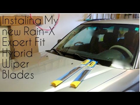 Windsheild Wiper Replacement With Rain-X Expert Fit Hybrid Blades
