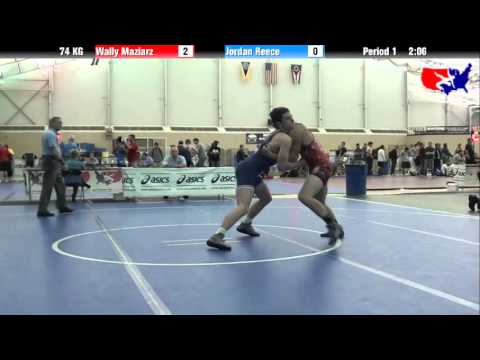 Wally Maziarz vs. Jordan Reece at 2013 ASICS University Nationals - GR