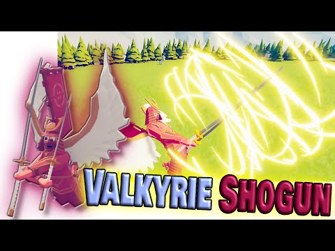 Valkyrie Shogun vs Every Faction- TABS Unit Creator Update Gameplay