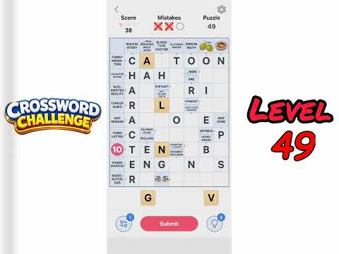 Crossword Challenge Level 49 Walkthrough