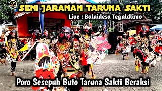 Download lagu Seru Aksi Poro Sesepuh Buto Jaranan Taruna Sakti Live Kantor Balaidesa Tegaldlimo mp3
