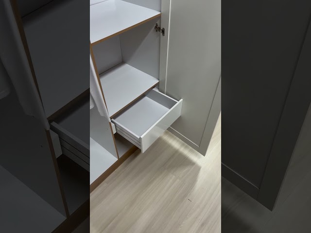 Guarda-Roupa 4 Portas Savana/Branco Fosco - Genialflex