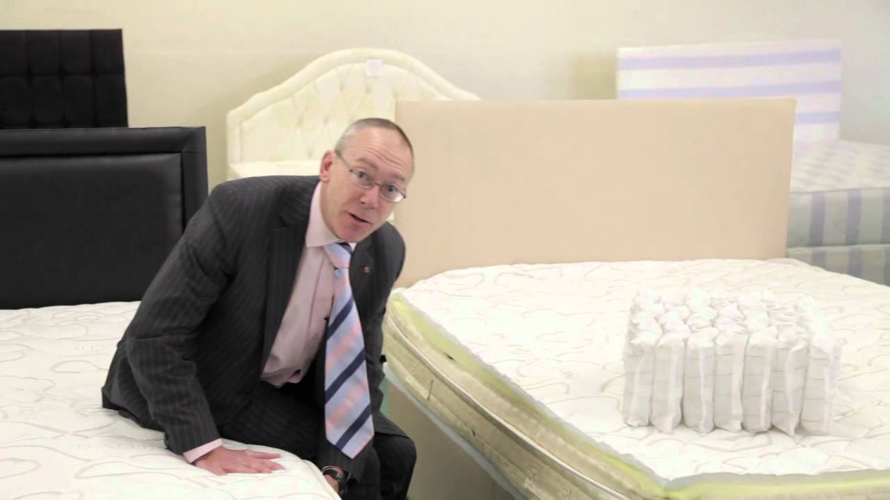 Pocket Spring Mattress with Pillow Top - Bed Guru Pocket Memory Supreme