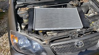 03-08 Toyota Corolla & Matrix Radiator Replacement Removal and Install