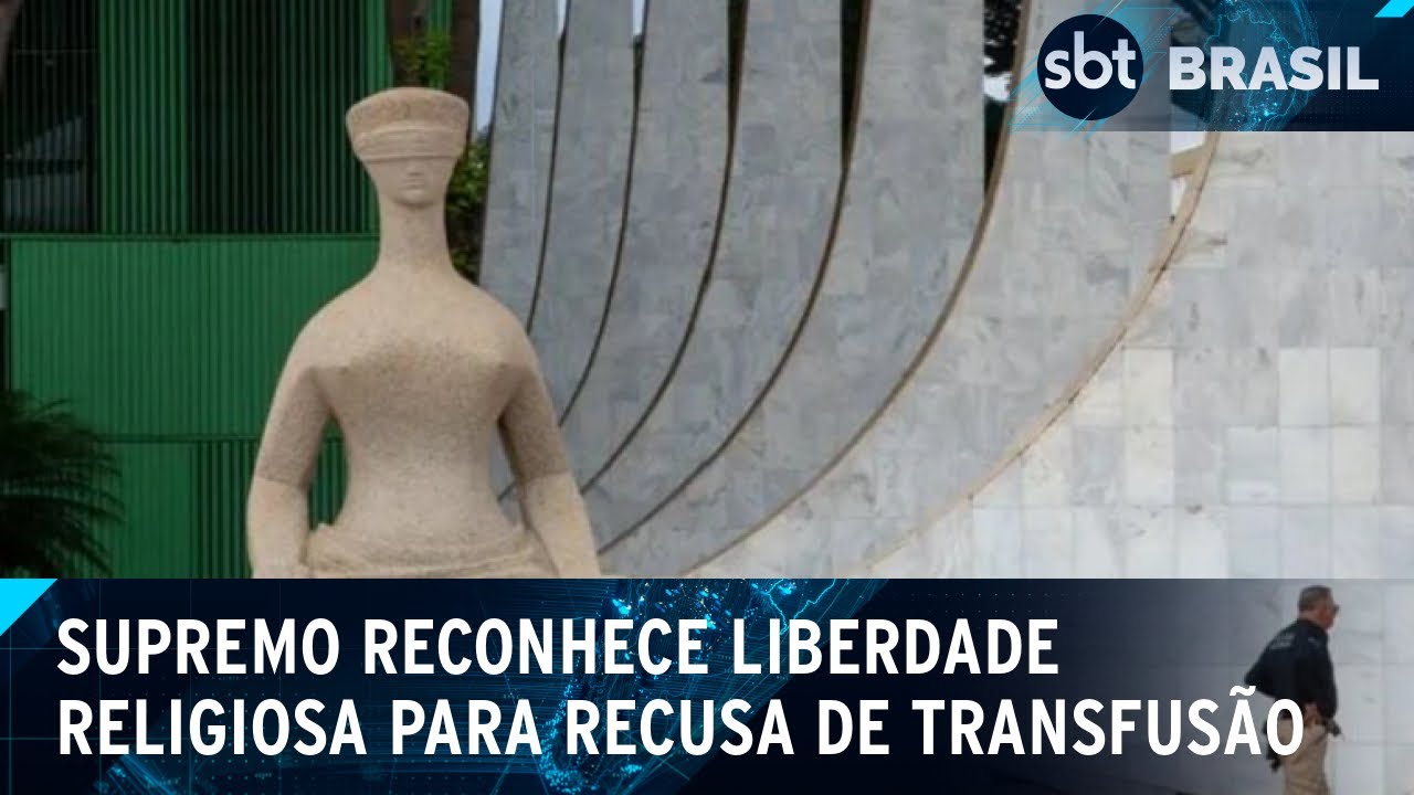 STF forma maioria para permitir que testemunha de Jeová recuse transfusão | SBT Brasil (25/09/24)
