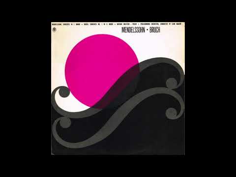 Bruch Philharmonia Orchestra Conducted By Leon Barzin ‎– Concerto In E Minor Vinyl Recording (1969)