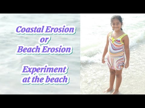 Coastal Erosion or Beach Erosion Experiment at the beach by Delisha D'souza