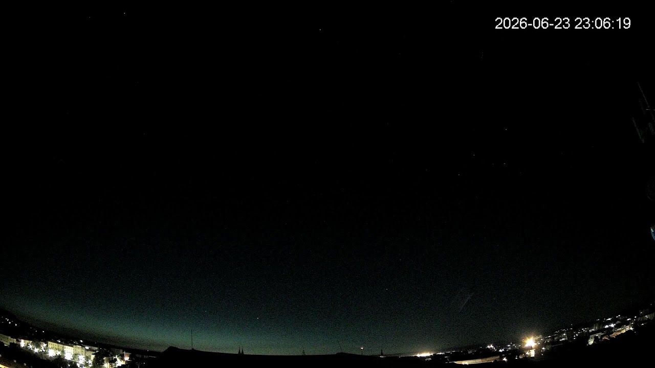 Live webcam view of Kroměříž Northward Skyline Panorama
