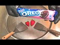 Oreo Strawberry Cheesecake Ice Cream Rolls Fried Thai Rolled Ice Cream Roll With Oreo Cookies