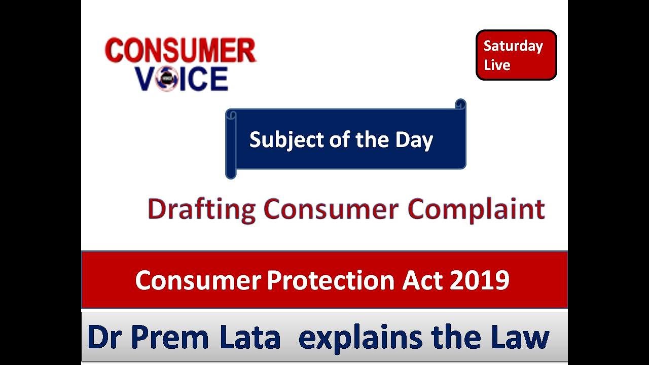 Drafting Consumer Complaint ;CP Act 2019