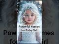 TOP 5 Powerful Names For Baby Girl Babynames Babynames2025 Hindibabynames Babygirlnames
