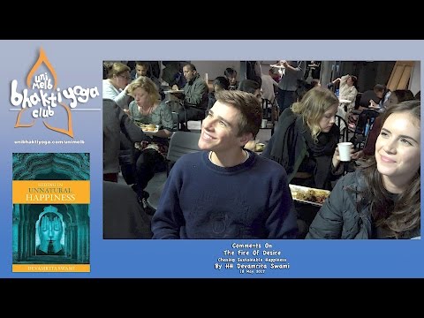 Comments On The Fire Of Desire By HH Devamrita Swami