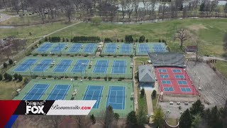 DroneFOX: Dwight Davis Tennis Center in Forest Park