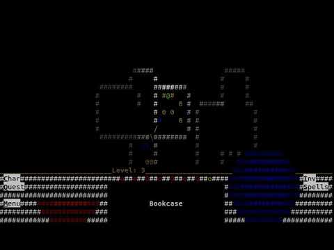 Rogule-like game play video 