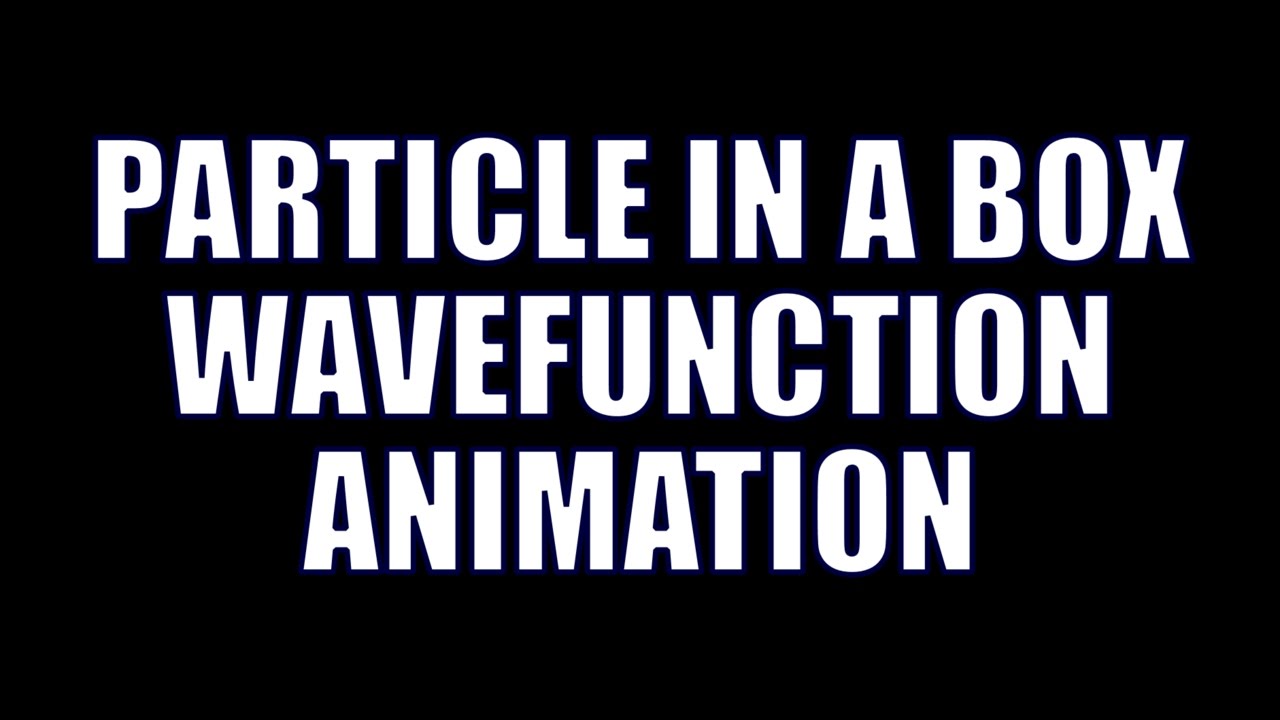 Quantum Chemistry 3.7 - Particle in a Box Wavefunction Plots