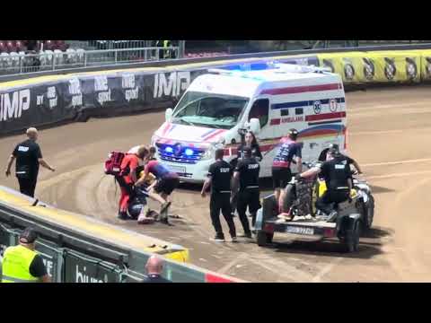 Faul Zmarzlik upadek Kubera - cały bieg 22 🏍️ finał żużel IMP 2. runda / 19.07.2025 Ostrów Wlkp