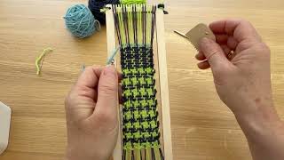TabbyandTweed のフレーム織機で織り方を学ぶチュートリアル #weaving #fiberart #handmade #makersgonnamake