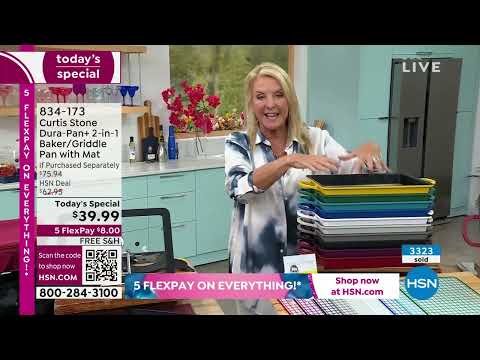 Curtis Stone DuraPan+ 2in1 Baker/Griddle Pan with Silico...