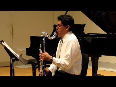 Prelude from Cello Suite No. 1 by J.S. Bach - Bass Clarinet (HD)