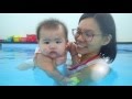 Clarisse 9 Months Old Swim In Little Splashes Swim School Singapore
