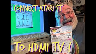 Atari Mega STe to HDMI TV - RGB To Scart Cable + Scart To HDMI Adapter - Looks Great