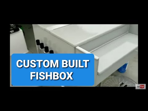 Custom built from scratch foam insulated fiberglass fishbox for Downeaster fishing boat.