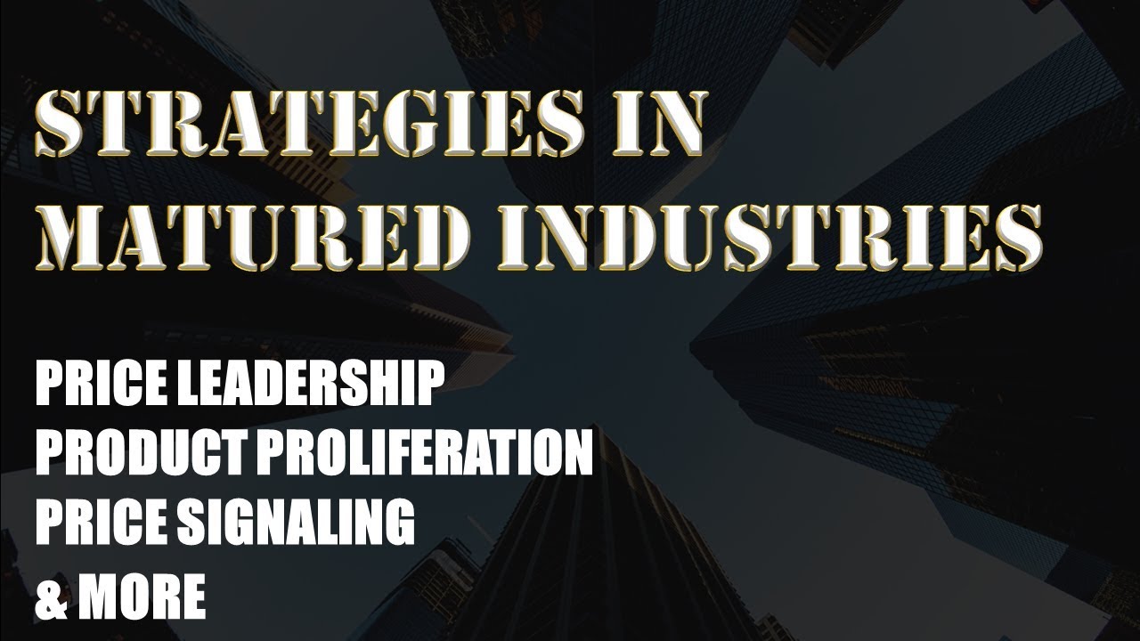 Strategies in Matured Industries || Strategic Management