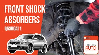 Youtube thumbnail of video "How to replace the front shock absorbers Qashqai 1 ➿"