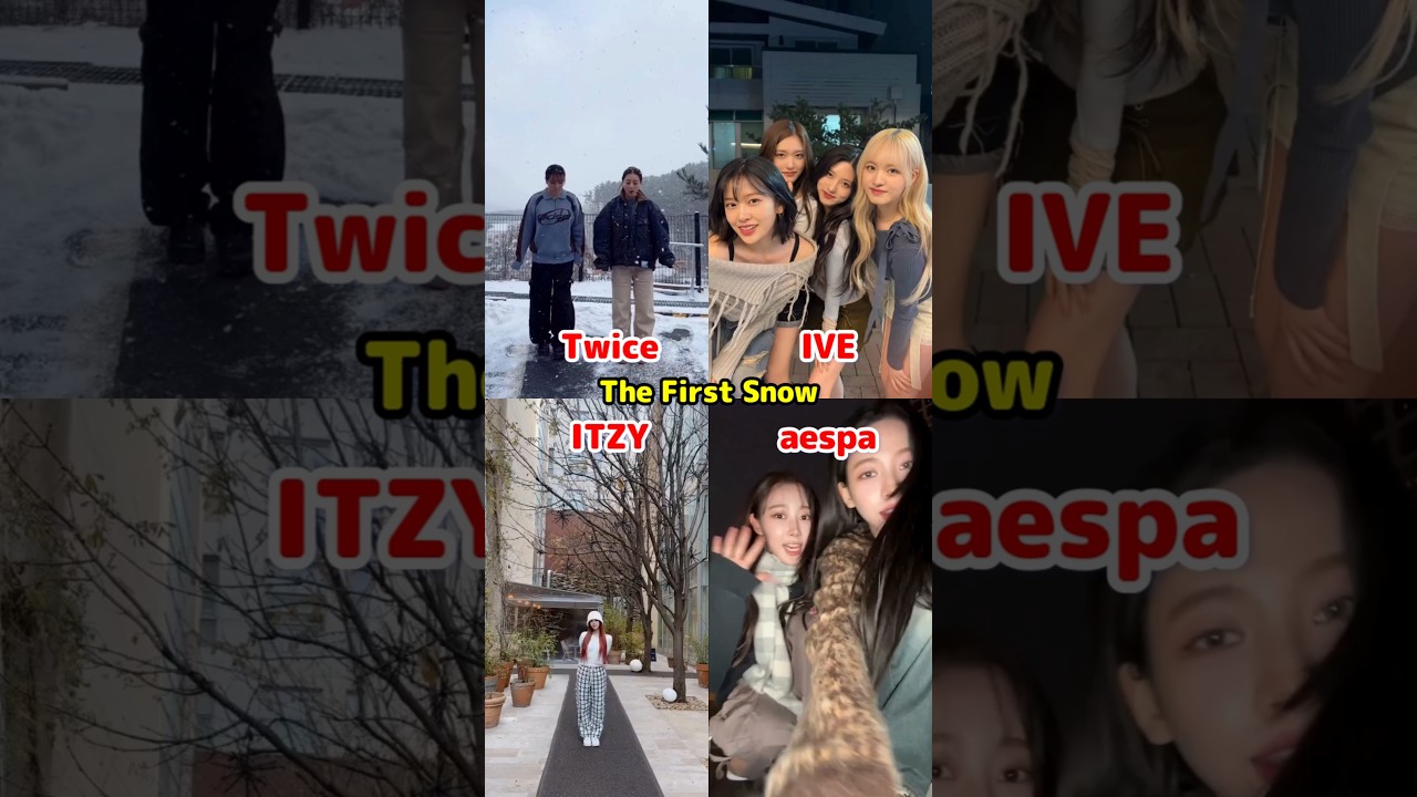 The First Snow Twice / IVE / ITZY / aespa もうクリスマスだね / Soon Christmas so this is perfect / #shorts
