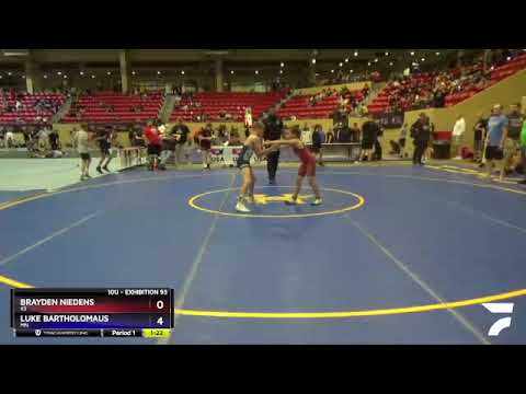 Exhibition 93 Lbs Round 3 - Brayden Niedens, KS Vs Luke Bartholomaus, MN 85c6