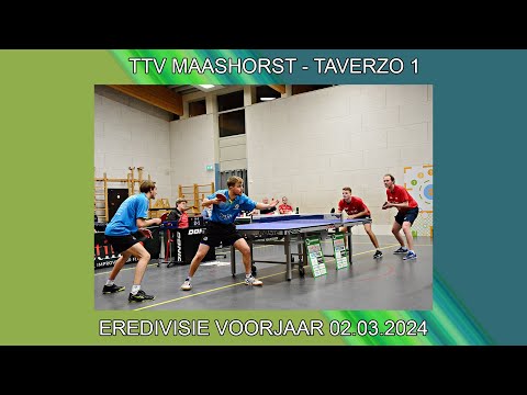 𝐄𝐬𝐭𝐢𝐥𝐥𝐨𝐧/𝐓𝐓𝐕 𝐌𝐚𝐚𝐬𝐡𝐨𝐫𝐬𝐭 - 𝐝𝐞 𝐁𝐨𝐞𝐫/𝐓𝐚𝐯𝐞𝐫𝐳𝐨 𝟏 | Eredivisie tafeltennis 2024