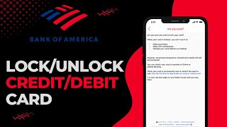 How to Lock/Unlock Bank of America Credit/Debit Card | 2023